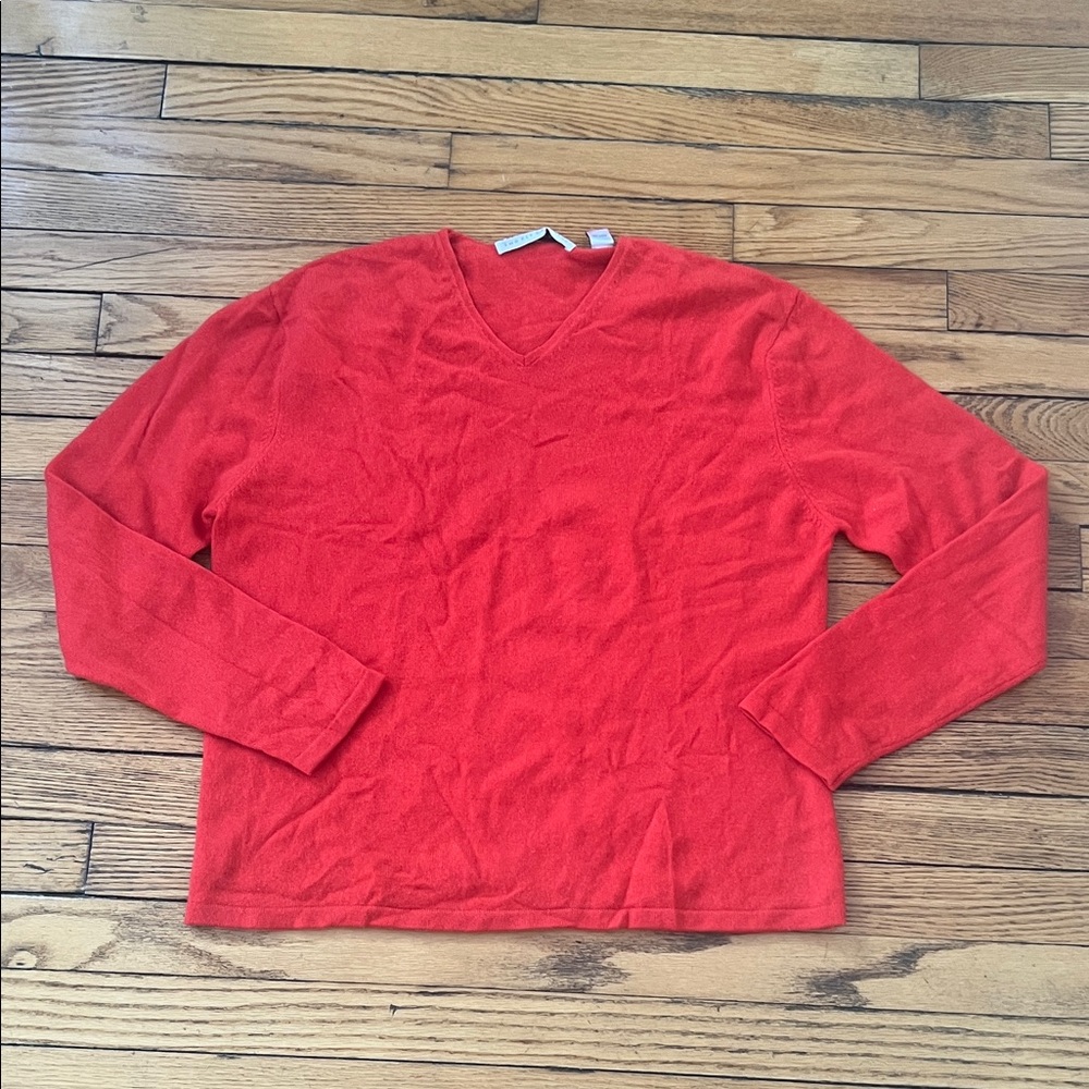 Valerie Stevens Red Cashmere Sweater